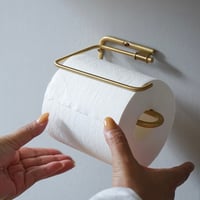 ren ブラストイレットペーパーホルダー  / シンプルさと機能美を兼ね備えた真鍮製ハウスパーツ