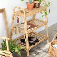 RATTAN SHELF 03 / ナチュラルなスタイリングに丈夫なラタンラック / 3段シェルフ