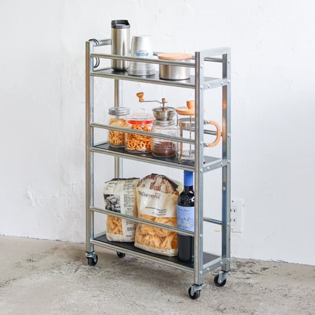 KITCHEN WAGON / INDUSTRIAL / 無機質で存在感のあるデザインのキッチンワゴン /