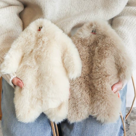 SHOULDER POUCH NOOKs / white , beige / どこへでも一緒に連れていきたくなる愛らしいショルダーポーチ