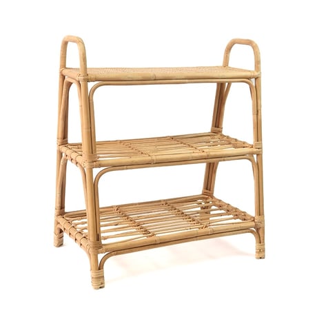 RATTAN SHELF 03 / ナチュラルなスタイリングに丈夫なラタンラック / 3段シェルフ
