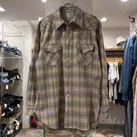 70s　PENDLETON　L/S Western Wool Shirt　Size L　ペンドルトン　ウエスタンウールシャツ　(S5828)
