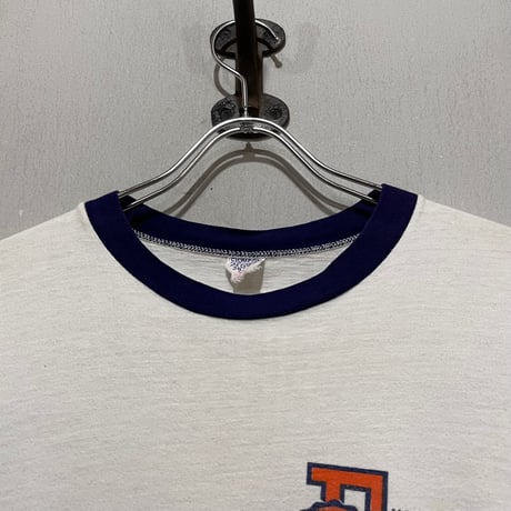 60s　Champion S/S Tシャツ　USA製　Size M　リンガーT　染み込み　UNIVERSITY OF FLORIDA　ヴィンテージT　プロダクツタグ　チャンピオン　(S5994)