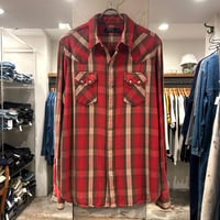 POLO RALPH LAUREN　L/S ウエスタンネルシャツ　Size L　ラルフローレン　ネルシャツ　ウエスタンシャツ　(S5819)