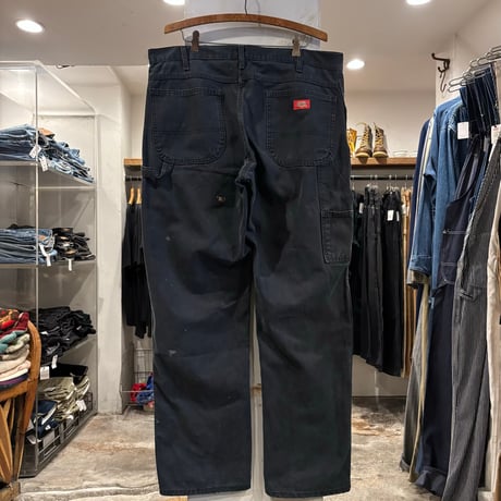 Dickies　ダック地　ペインターパンツ　ディッキーズ　ワークパンツ　ブラック　36×32 　(S5679)
