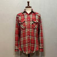 70s　Wrangler　L/S ウエスタンネルシャツ　USA製　Size 15½　ラングラー　コットンシャツ　(S6003)