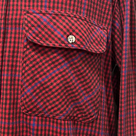 90s　Prentiss　L/S ネルシャツ　USA製　Size XL　プレンティス　コットンシャツ　(S6023)