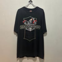 90s　HARLEY-DAVIDSON　S/S Tシャツ　ハーレーT　HERITAGE SOFTAIL　Size XL　USA製　(S5769)