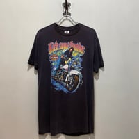 80s　HOLOUBEK BRAND　S/S Tシャツ　ハーレーT　USA製　Size L　ハーレーダビッドソン　サンダー　HARLEY-DAVIDSON　©1988　(S5993)