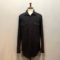 00s　Wrangler　L/S WESTERN SHIRT　ウエスタンシャツ　Size L　ブラック　ラングラー　(S5926)