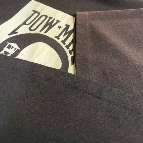 80s　ONEITA　S/S Tシャツ　ミリタリーT　USA製　Size XXL　POW MIA　雰囲気系　ビッグサイズ　(S5920)