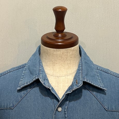 00s　Wrangler　L/S WESTERN SHIRT　デニムウエスタンシャツ　Size L　ラングラー　(S5908)