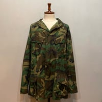 70s　US MILITARY　JUNGLE FATIGUE JACKET　ブラウンリーフ　Size XL-R　ファティーグジャケット　ERDL迷彩　1970年　ビッグサイズ　(S6017)