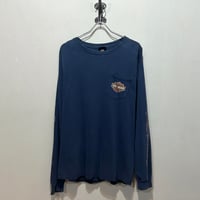 00s　HARLEY-DAVIDSON　L/S Tシャツ　ハーレーT　Size L相当　ポケット　(S5962)
