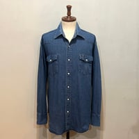 00s　Wrangler　L/S WESTERN SHIRT　デニム ウエスタンシャツ　Size L相当　ラングラー　(S5906)