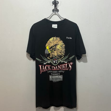 90s　JACK DANIEL'S　S/S Tシャツ　USA製　Size L　企業T　ジャックダニエル　©1990　(S5977)