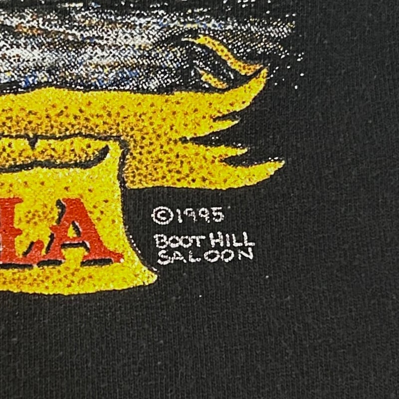90s BOOTHILL SALOON S/S Tシャツ バイクT デイトナビーチ USA製