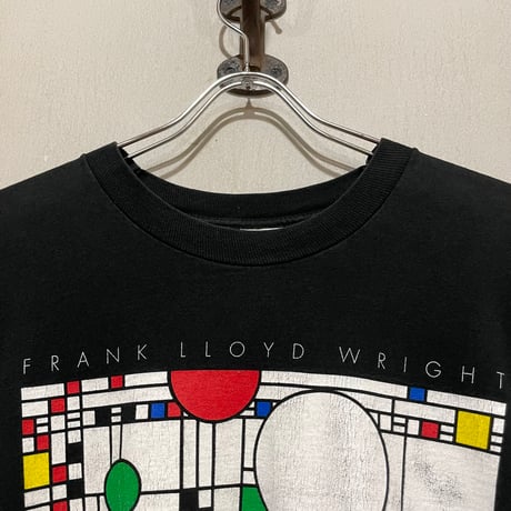 90s　FRUIT OF THE LOOM　S/S Tシャツ　アートT　Size XL　FRANK LYOYD WRIGHT　フランクロイドライト　©1993　(S5923)