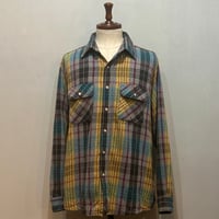 80s　FIVE BROTHER　L/S ネルシャツ　USA製　Size XL　ファイブブラザー　コットンシャツ　(S6025)