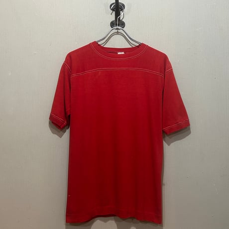 80s　sportswear　S/S カレッジTシャツ　USA製　Size M　HOUSTON COUGARS　バックプリント　(S5942)