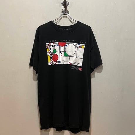 90s　FRUIT OF THE LOOM　S/S Tシャツ　アートT　Size XL　FRANK LYOYD WRIGHT　フランクロイドライト　©1993　(S5923)