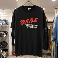 80s　Hanes　S/S Tシャツ　D.A.R.E　USA製　Size L　チャリティーT　ヘインズ　(S5686)