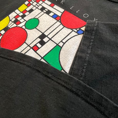 90s　FRUIT OF THE LOOM　S/S Tシャツ　アートT　Size XL　FRANK LYOYD WRIGHT　フランクロイドライト　©1993　(S5923)