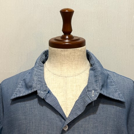 80s　BIGMAC　S/S CHAMBRAY SHIRT　USA製　Size 3XL　シャンブレーシャツ　ワークシャツ　ビッグサイズ　(S5928)