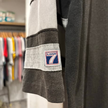 90s　LOGO 7　S/S NFL Tシャツ　LOS ANGELES RAIDERS　USA製　Size L相当　ロサンゼルス　レイダース　フットボール Ｔシャツ　(S5676)