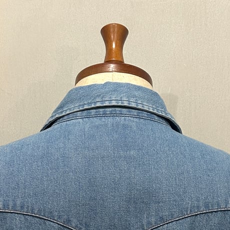 00s　Wrangler　L/S WESTERN SHIRT　デニムウエスタンシャツ　Size L　ラングラー　(S5908)