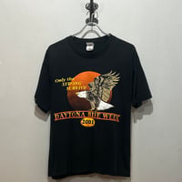 00s　FRUIT OF THE LOOM　DAYTONA BIKE WEEK　S/S Tシャツ　バイクT　デイトナバイクウィーク　Size L　2001年　(S5949)