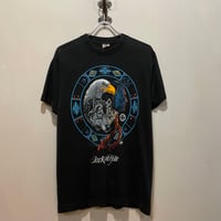 80s　FRUIT OF THE LOOM　S/S Tシャツ　ネイティブT　USA製　Size M　Jacks Hole　(S5921)