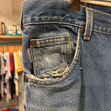 Carhartt　デニムパンツ　33×29　5ポケット　カーハート　ペンキ飛び　(S5684)