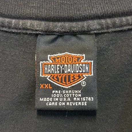 90s　HARLEY-DAVIDSON　S/S Tシャツ　ハーレーT　ファイアー　Size XXL　USA製　©1998　(S5778)