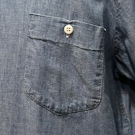 80s　OSHKOSH　S/S CHAMBRAY SHIRT　USA製　Size L　シャンブレーシャツ　ワークシャツ　オシュコシュ　(S5931)