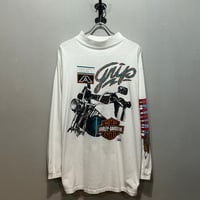 90s　HARLEY-DAVIDSON　L/S Tシャツ　ハーレーT　Size L　USA製　(S5960)