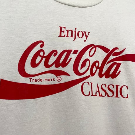 80s　SCREEN STARS　S/S Tシャツ　Coca Cola　USA製　Size L　コカ・コーラ　企業Tシャツ　(S5916)