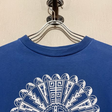 80s　Hanes　S/S Tシャツ　Hopi Sun Shield　ネイティブT　USA製　Size M　ホピ族　ヘインズ　(S5917)