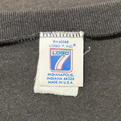90s　LOGO 7　S/S NFL Tシャツ　LOS ANGELES RAIDERS　USA製　Size L相当　ロサンゼルス　レイダース　フットボール Ｔシャツ　(S5676)