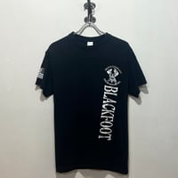 00s　GILDAN　S/S Tシャツ　ミリタリーT　Size M　ネイティブ　スカル　BLACKFOOT　(S5975)