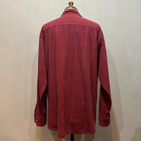 90s　Prentiss　L/S ネルシャツ　USA製　Size XL　プレンティス　コットンシャツ　(S6023)