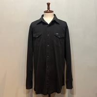 00s　Wrangler　L/S WESTERN SHIRT　ウエスタンシャツ　Size L　ブラック　ラングラー　(S5927)
