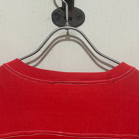 80s　sportswear　S/S カレッジTシャツ　USA製　Size M　HOUSTON COUGARS　バックプリント　(S5942)