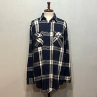 70s~　Frostproof　L/S ネルシャツ　USA製　Size L相当　フロストプルーフ　コットンシャツ　(S6020)