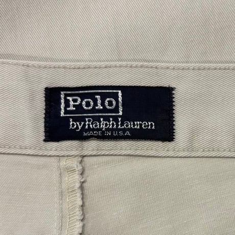 90s　Polo by Ralph Lauren　ツータックチノショーツ　W36　USA製　ラルフローレン　ハーフパンツ　(S5807)