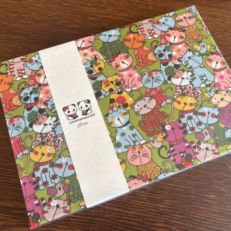 【即日発送】B5見開き御朱印帳 （グリーン）24山  きなり和紙 バンド付き
