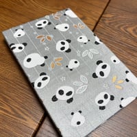 通常御朱印帳【銀ぱん🐼】24山　バンド付き
