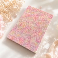 【新商品】キラキラレース＆合皮の通常御朱印帳  ピンク🌸　24山　バンド付