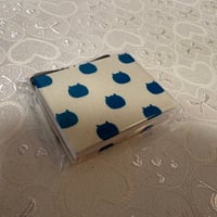 ミニ御朱印帳　縦6×横8㌢　白和紙　24山  バンド付