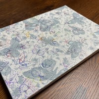 新‼️ネイビー紙　B5見開き御朱印帳　24 山　neneバンド付き
